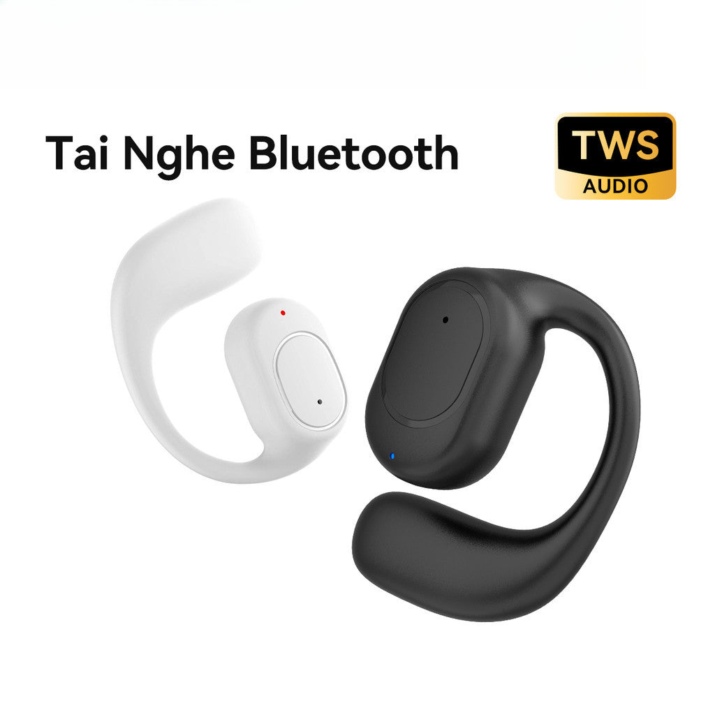 Tai Nghe Truyền Xương Bluetooth 1 Bên Ngoài Tai TWS Đàm Thoại Kẹp Vành Tai Không đau Tai