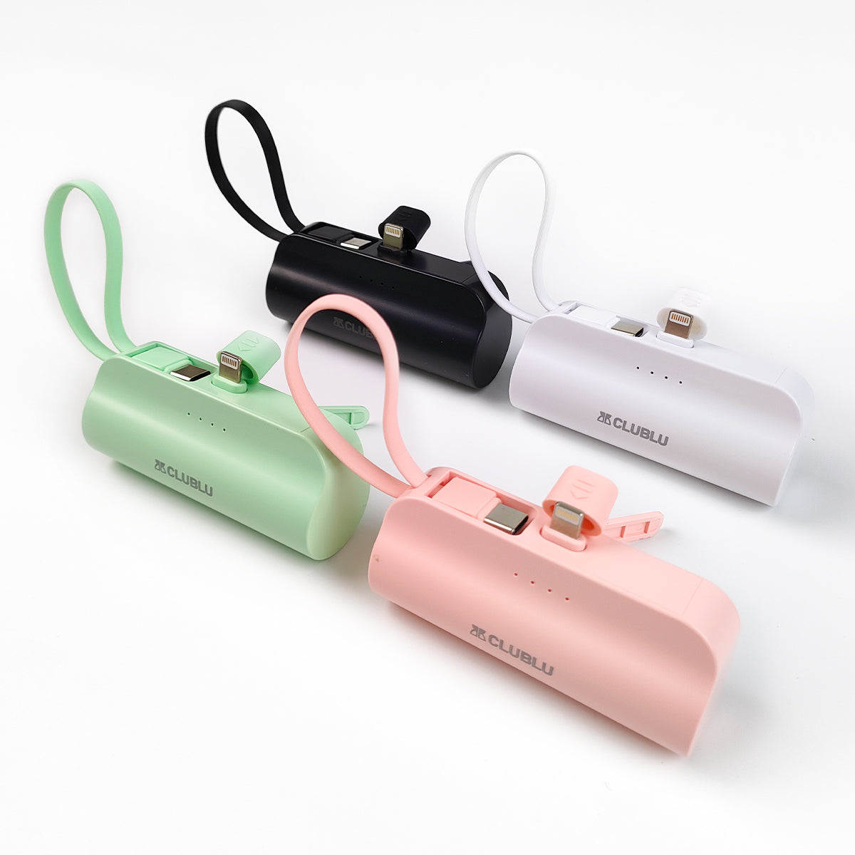 Pin Sạc Dự Phòng Mini 5000mAH Di Động An Toàn Cổng Ip Dây Type-C Macaron Cute Gaming