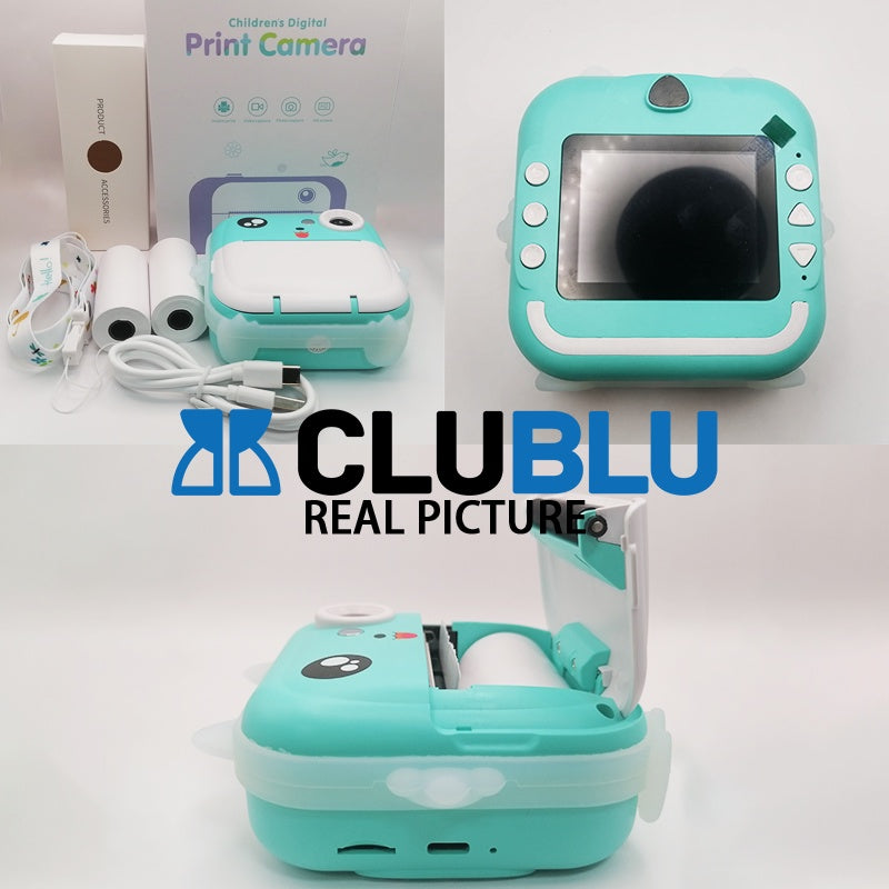 Máy Ảnh Mini in Nhiệt Chụp Lấy Liền Kỹ Thuật Số Cute Camera 24MP 720P Với 3 Cuộn Giấy Nhiệt