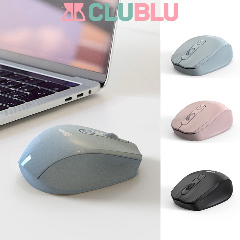 Chuột Không Dây 2.4G Cho Laptop PC Macaron Nút Ấn Tĩnh Âm Không Văn Phòng Sinh Viên Cute