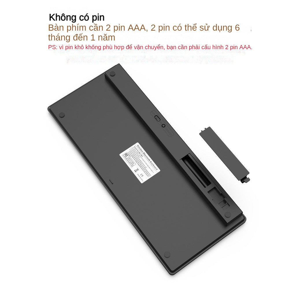 Bàn Phím Không Dây Bluetooth Văn Phòng Cao Cấp Cho Laptop Điện Thoại Ipad Máy Tính Bảng