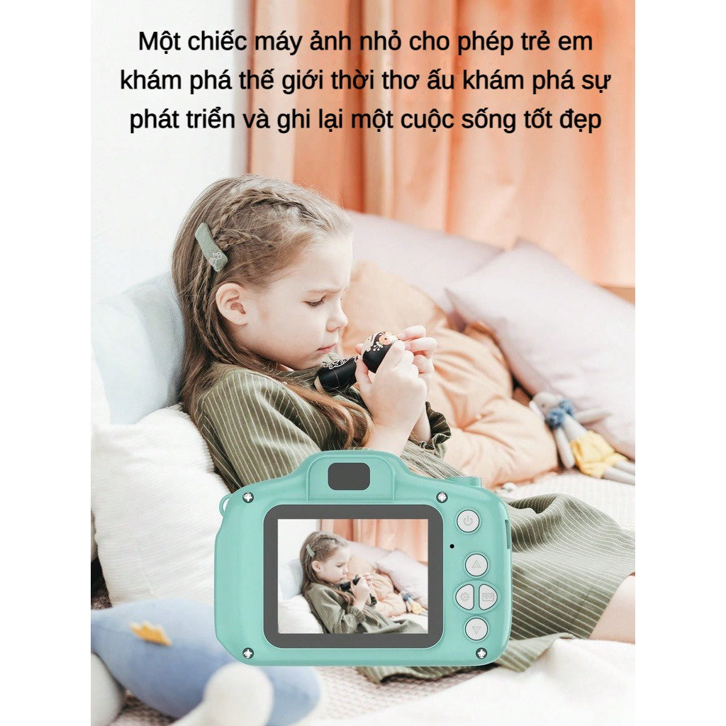 Máy Ảnh Mini Kỹ Thuật Số Digital Camera HD Hoạt Hình Dễ Thương Có Thể Phù Hợp Với Trẻ Em