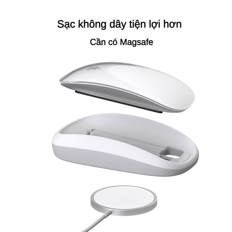 Đế Công Thái Học Hỗ Trợ Di Chuột Magic Mouse 2 Kiêm Dock Sạc Từ Tính Tiện Lợi Magicbase2