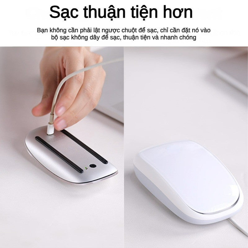 Đế Công Thái Học Hỗ Trợ Di Chuột Magic Mouse 2 Kiêm Dock Sạc Từ Tính Tiện Lợi Magicbase2