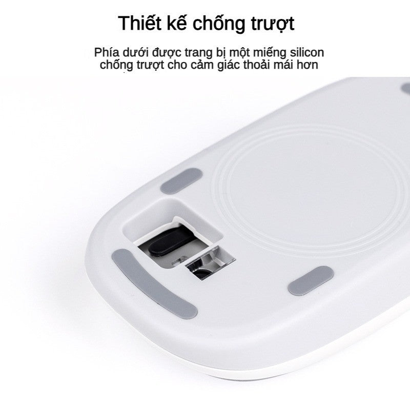 Đế Công Thái Học Hỗ Trợ Di Chuột Magic Mouse 2 Kiêm Dock Sạc Từ Tính Tiện Lợi Magicbase2