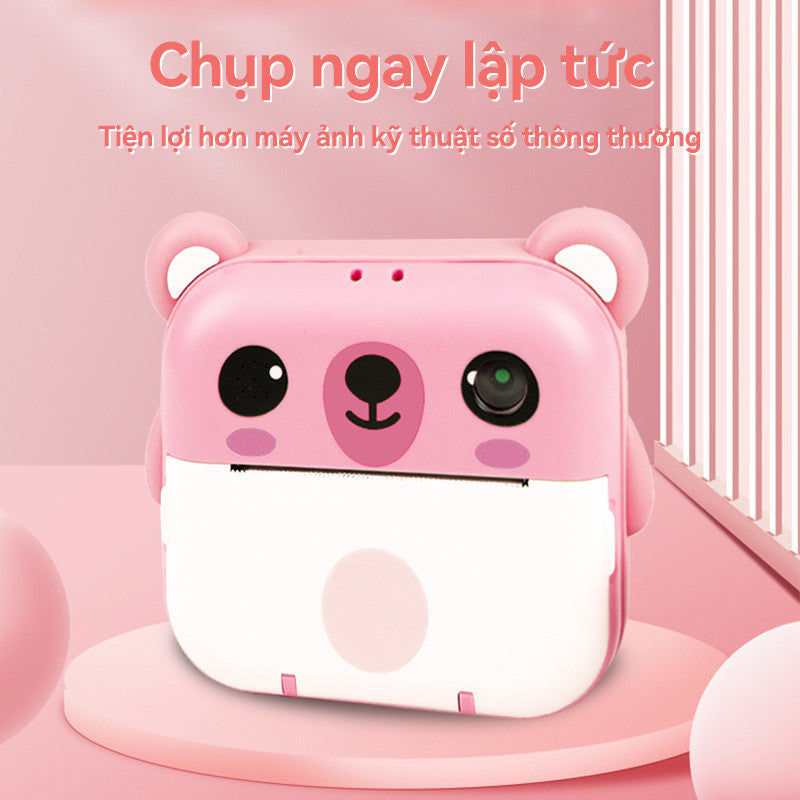 Máy Ảnh Mini in Nhiệt Chụp Lấy Liền Kỹ Thuật Số Camera Y6E Với 2 Cuộn Giấy Nhiệt Cho Bé