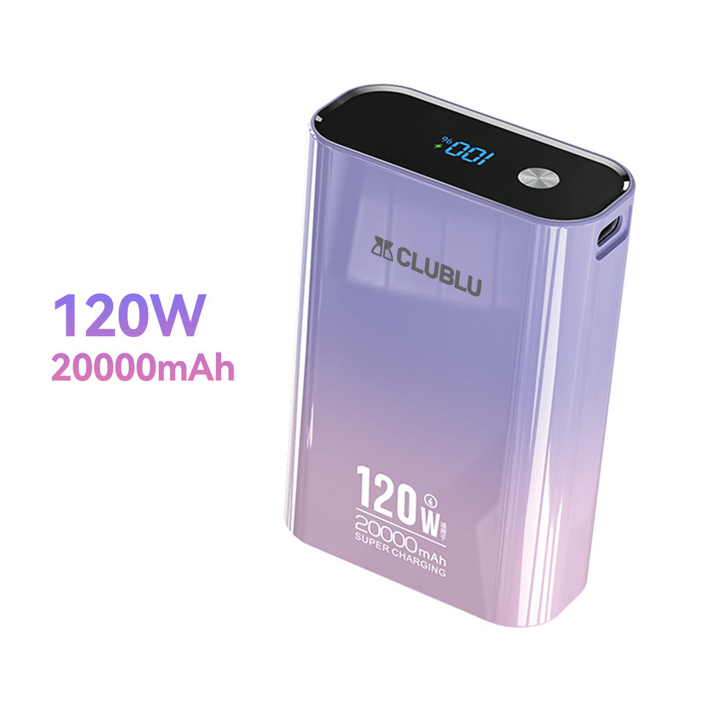 Pin Sạc Dự Phòng Mini 20000mAh Sạc Nhanh PD22.5W Màu Gradient Đẹp Mắt Hiển Thị Lượng Pin