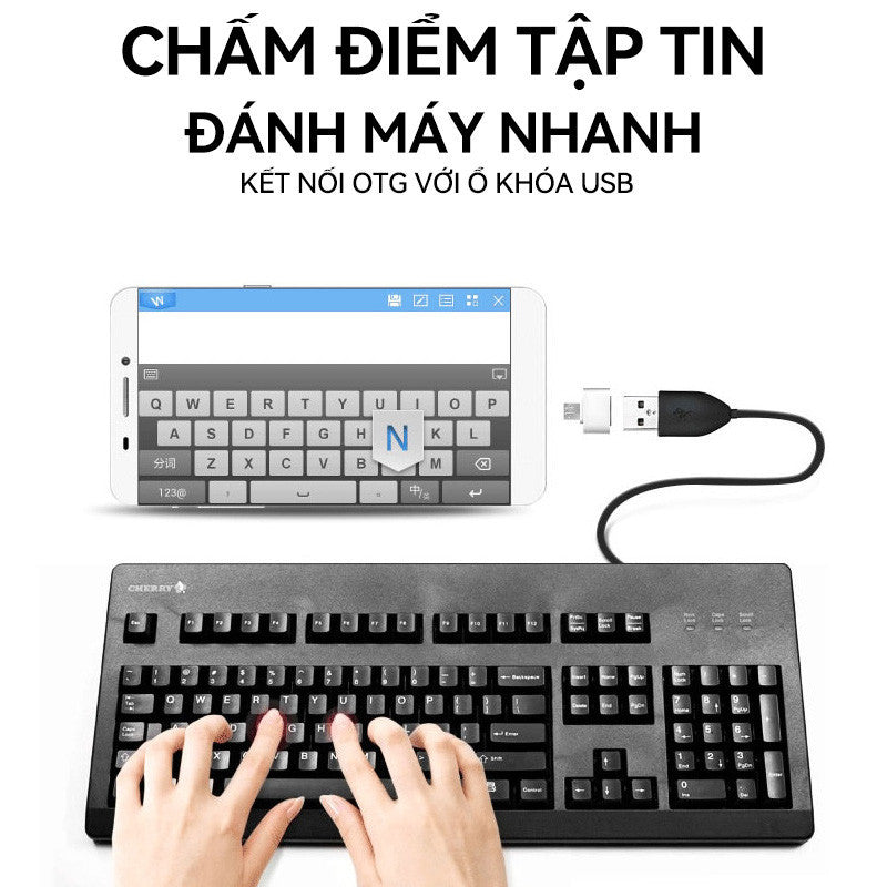 Đầu Chuyển Đổi USB2.0 Type-C Micro Truyền Dữ Liệu Tốc Độ Cao Nhỏ Gọn Tiện Lợi cho Android