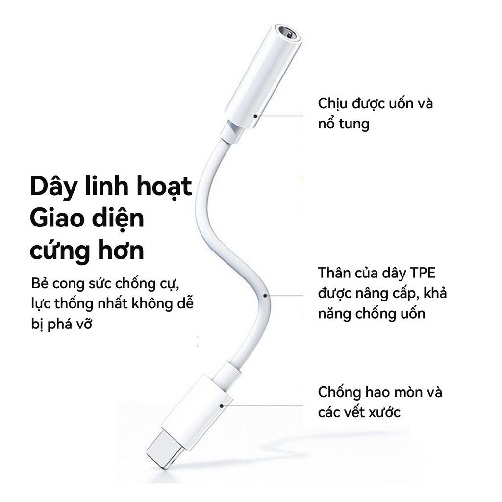 Jack Chuyển Đổi LTN Sang Jack 3.5mm Cáp Chuyển Đổi Tai Nghe không Đàm Thoại