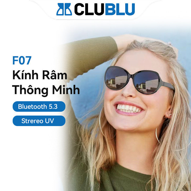 Kính Râm Thông Minh F07 Bluetooth 5.3 Strereo UV Hỗ Trợ Gọi Rảnh Tay Chống Ánh Sáng Xanh