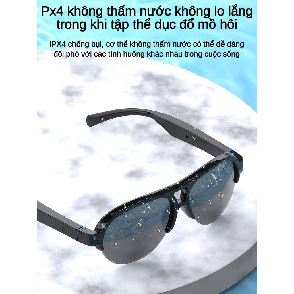 Kính Râm Thông Minh F08 Bluetooth 5.3 Strereo UV Hỗ Trợ Gọi Rảnh Tay Chống Ánh Sáng Xanh