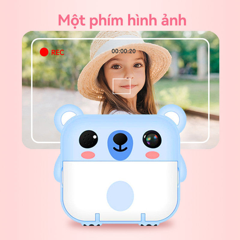 Máy Ảnh Mini in Nhiệt Chụp Lấy Liền Kỹ Thuật Số Camera Y6E Với 2 Cuộn Giấy Nhiệt Cho Bé