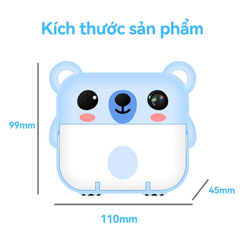 Máy Ảnh Mini in Nhiệt Chụp Lấy Liền Kỹ Thuật Số Camera Y6E Với 2 Cuộn Giấy Nhiệt Cho Bé