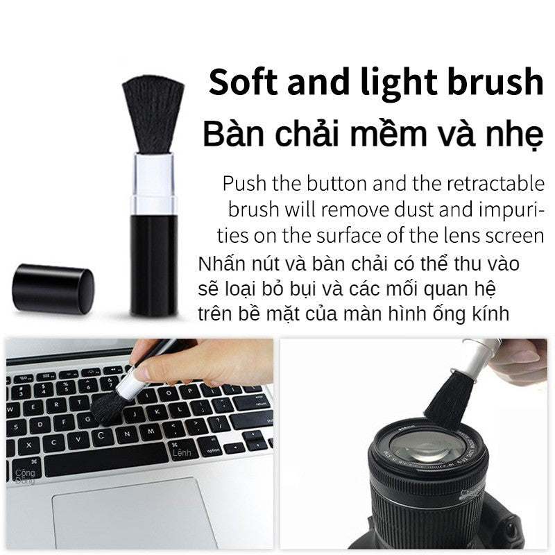 Bộ Vệ Sinh Chuyên Nghiệp 8 Món Cho Màn Hình Laptop Bàn Phím Điện Thoại Ống Kính Máy Ảnh