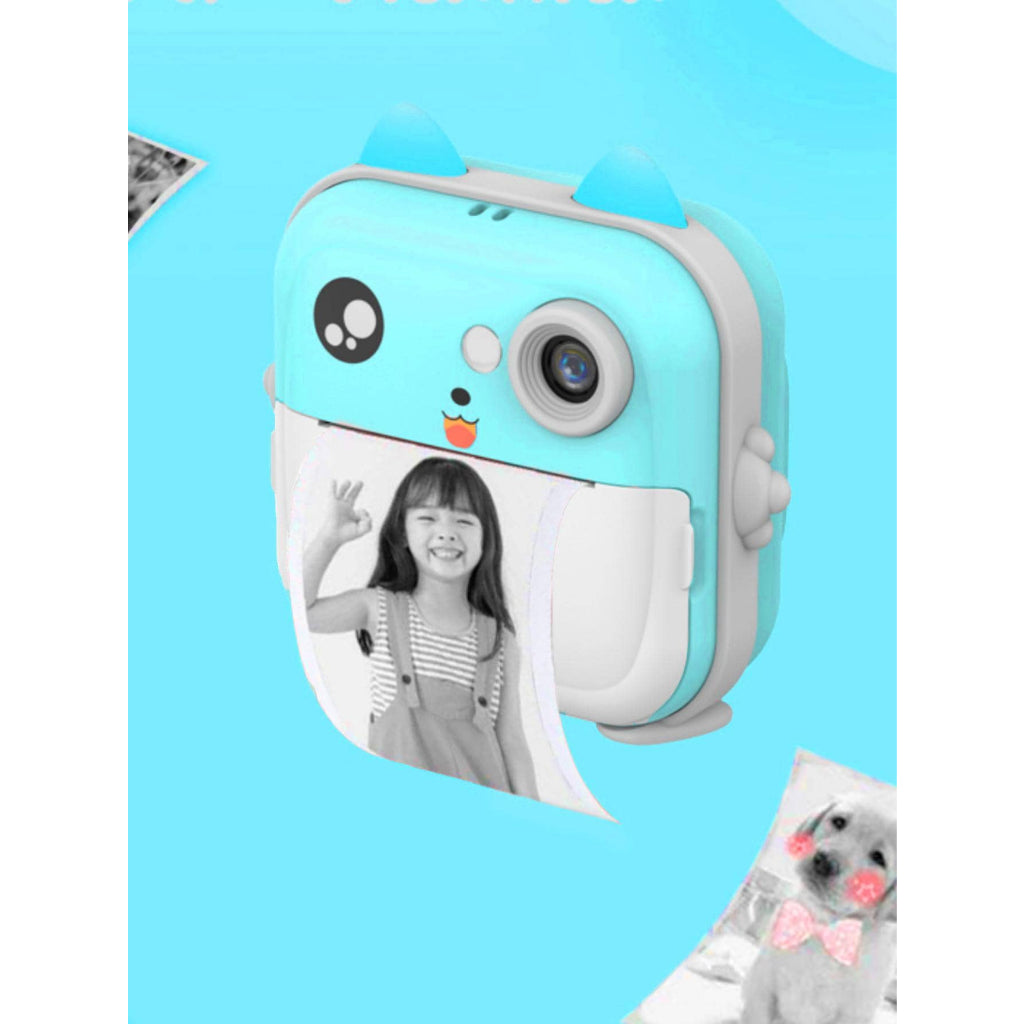 Máy Ảnh Mini in Nhiệt Chụp Lấy Liền Kỹ Thuật Số Cute Camera 24MP 720P Với 3 Cuộn Giấy Nhiệt