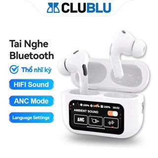 Tai Nghe Bluetooth Màn Hình Cảm Ứng LED TWS Nhét Tai Chống Ồn Chủ Động Kông Dây Cao Cấp