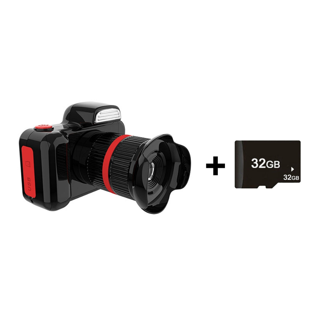 Máy Ảnh Kỹ Thuật Số Mini D31 Camera DSLR Xoay Ống Kính Để Lấy Nét Có Đèn Flash Cho Bé