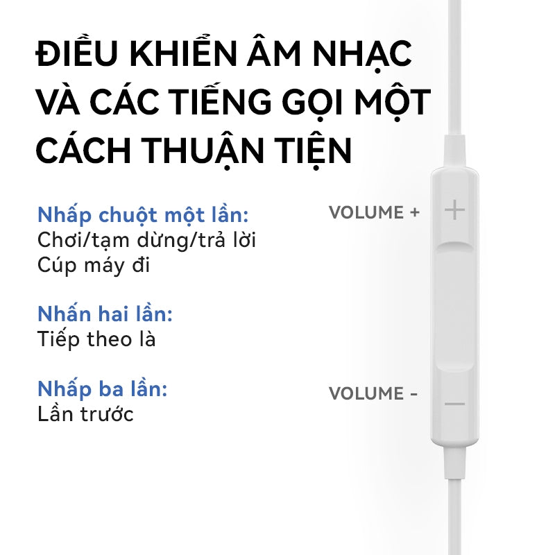 Tai Nghe Type-C Có Dây Mic Cho i15 Nhét Tai Stereo Lượng Cao Phụ Kiện Điện Thoại Gaming